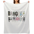 BANGTAN SONYEONDAN BTS Album Cover Design – BTS Discography Fan Art Throw Blanket